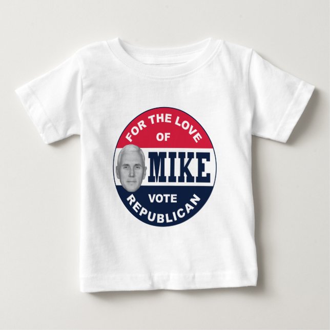 I-LIKE-MIKE-BUTTON-REPUBLICAN BABY T-Shirt (Front)