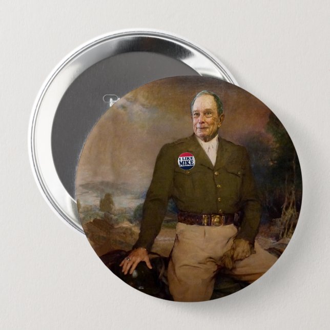 I Like Mike in an Ike Jacket Button (Front & Back)