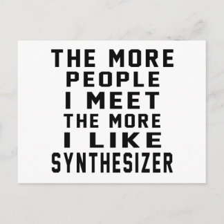 I Like More Synthesizer Postcard