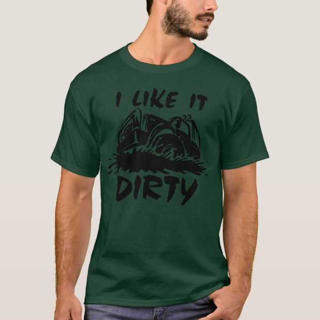 I Like My Car It Dirty girl T-Shirt (Front)