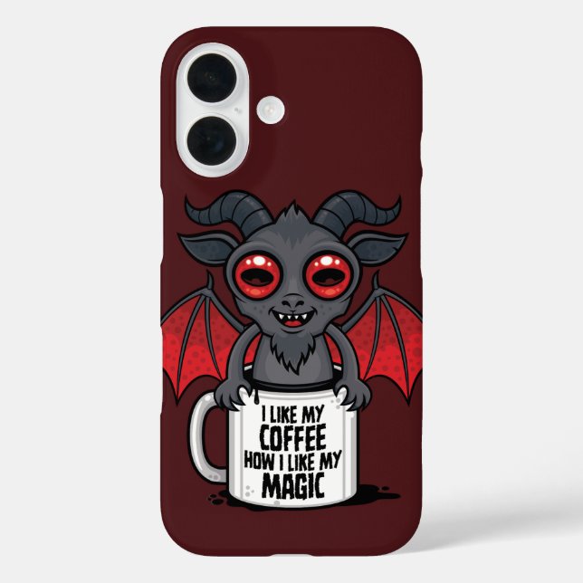 I Like My Coffee How I Like My Magic Case-Mate iPhone Case (Back)