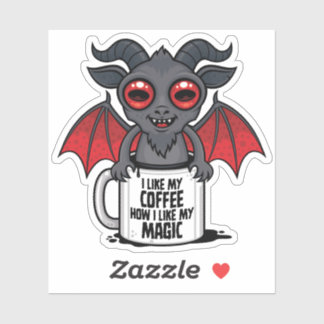 I Like My Coffee How I Like My Magic Sticker
