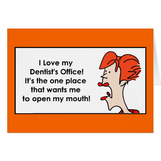 I like my dentists office cards (Front Horizontal)