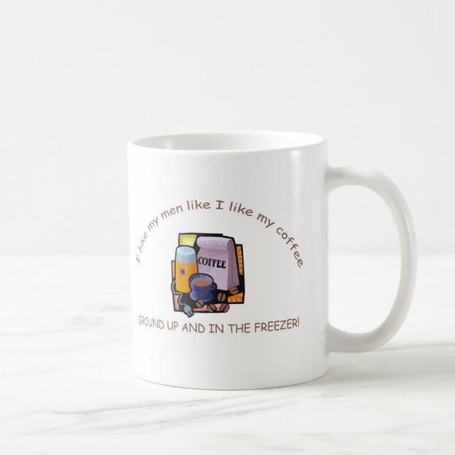 "I like my men like I like my coffee" mug (Right)