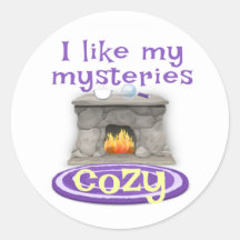 I Like My Mysteries Cozy Stickers
