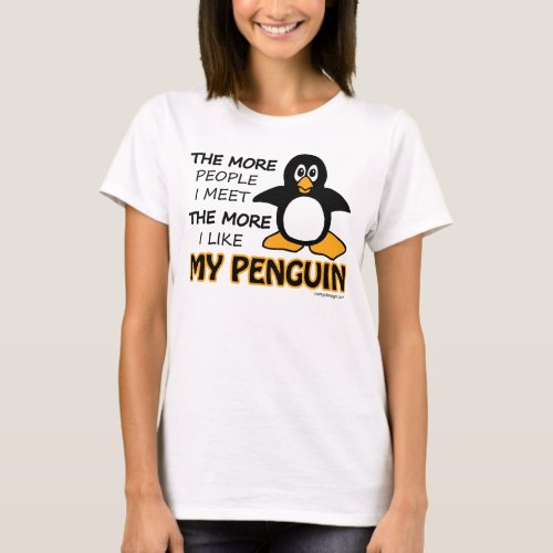 I Like My Penguin T_Shirt