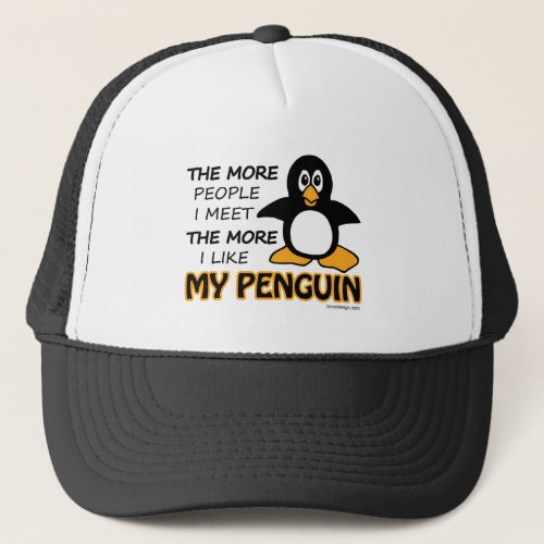 I Like My Penguin Trucker Hat