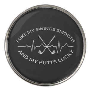 I Like My Putts Lucky Funny Golf Lover Ball Marker