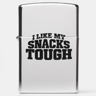 I Like My Snacks Tough Funny Beef Jerky Saying Zippo Lighter