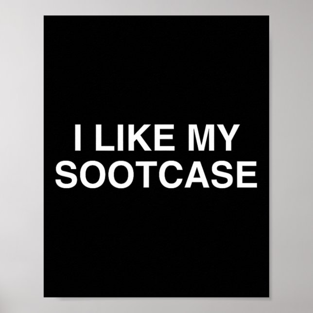 I Like My Sootcase Suitcase Funny Trump Novelty Y2 Poster (Front)