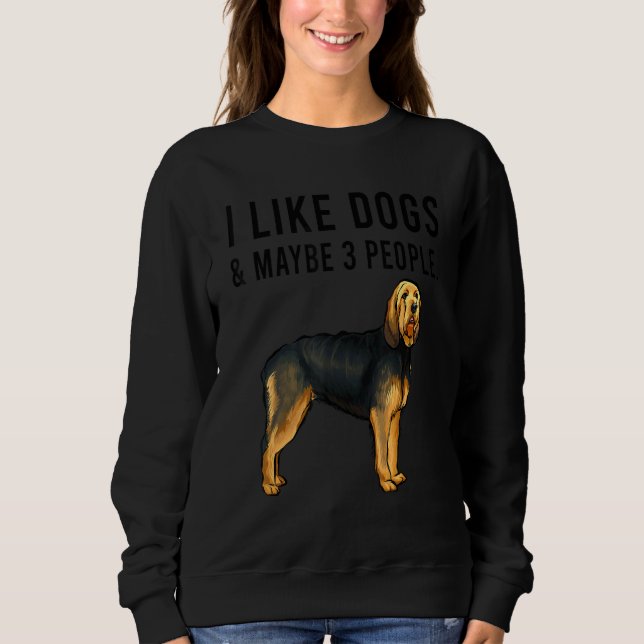 I Like Otterhound Dogs And Maybe 3 People Sweatshirt (Front)