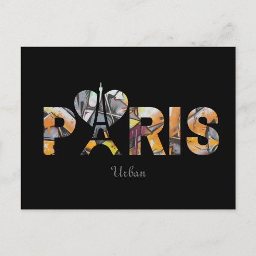 I like Paris with its colorful urban decor Postcard