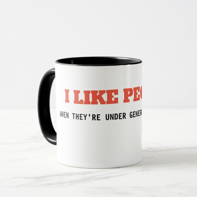 I LIKE PEOPLE(when under GA) - Mug (Front Left)