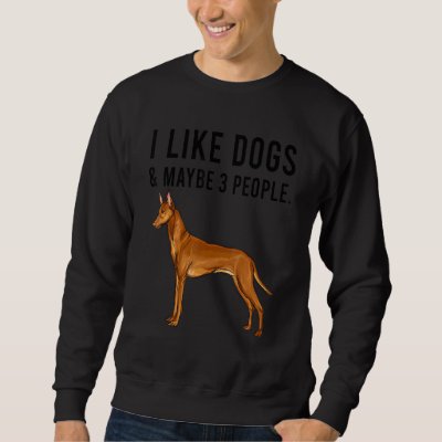 I Like Pharaoh Hound Dogs And Maybe 3 People Sweatshirt
