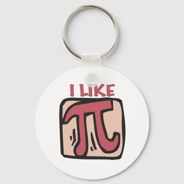 I like pi keychain (Front)