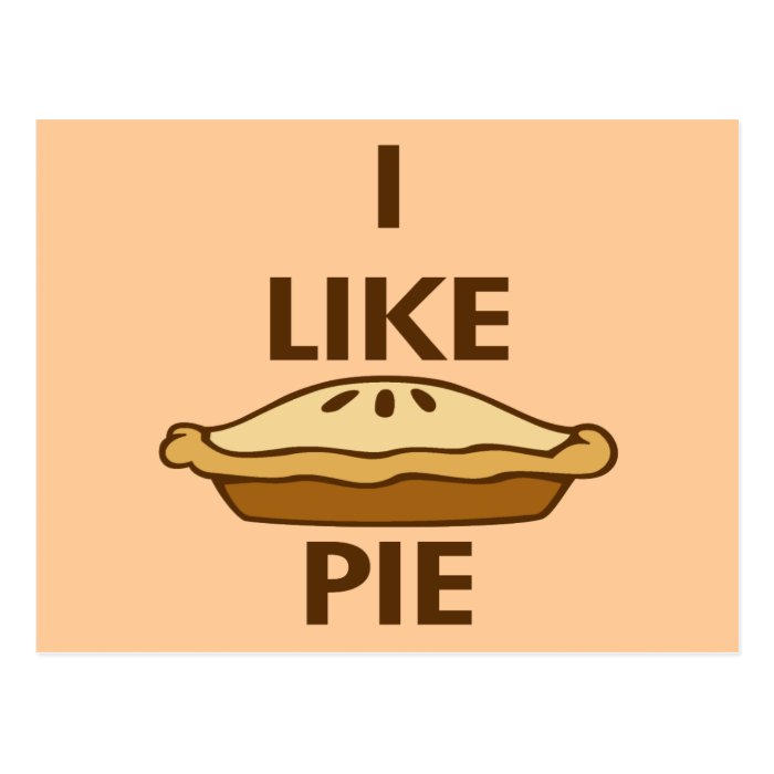 I Like Pie Postcard