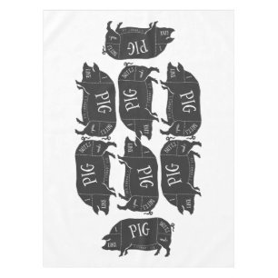 I Like Pig Butts and I Cannot Lie Tablecloth