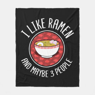 I Like Ramen Japanese Noodles Anime Lover  Fleece Blanket