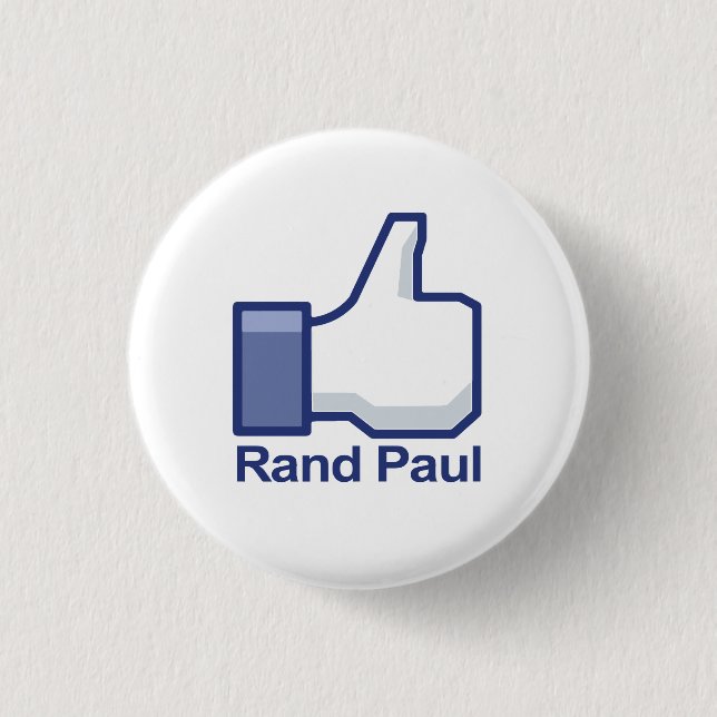 I Like Rand Paul Thumbs up Pinback Button (Front)