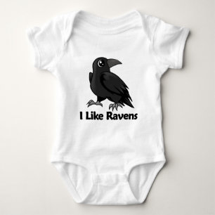 I Like Ravens Baby Bodysuit