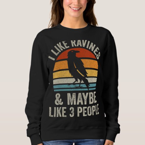 i like ravines and maybe like 3 people sweatshirt