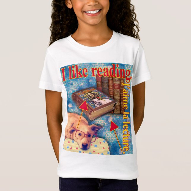 I like reading. T-Shirt (Front)