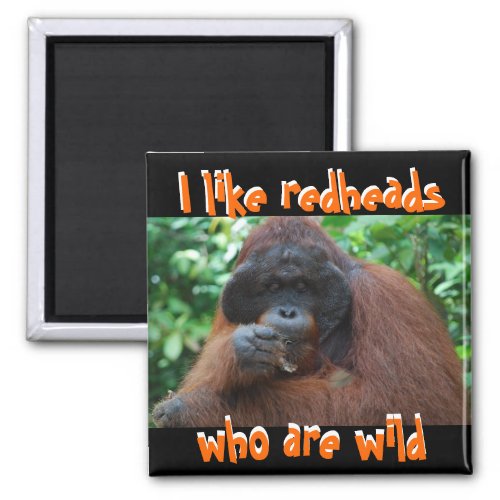 I Like Real Wild Redheads Magnet