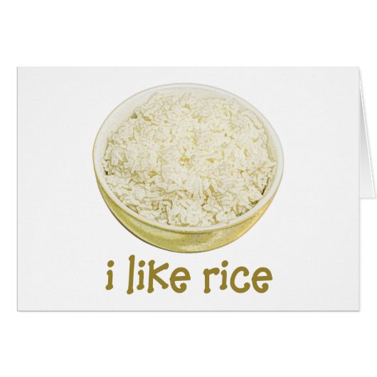 I Like Rice Cards (Front Horizontal)