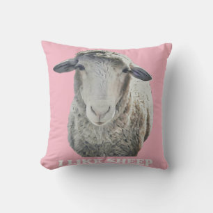 I Like Sheep Funky Throw Pillow