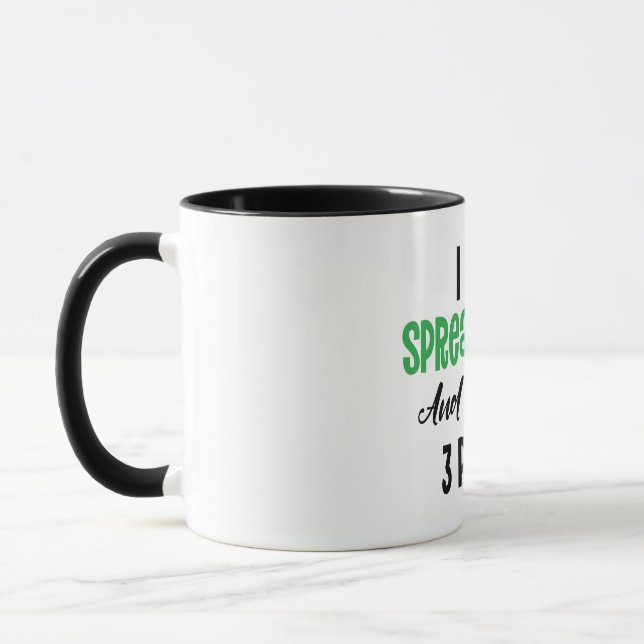 I LIKE SPREADSHEET AND MAY BE 3 PEOPLE MUG (Left)