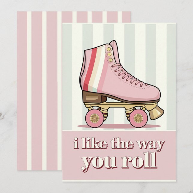I Like The way  You Rock Valentine's  Day  Card (Front/Back)
