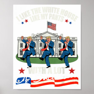 I Like The White House Like My Pants With A Lot Of Poster