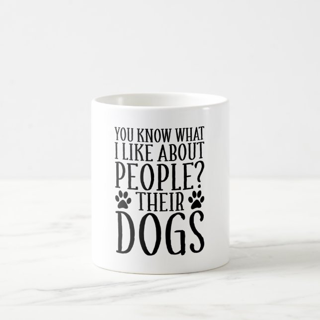 I Like Their Dogs Funny Dog Lover Coffee Mug (Center)