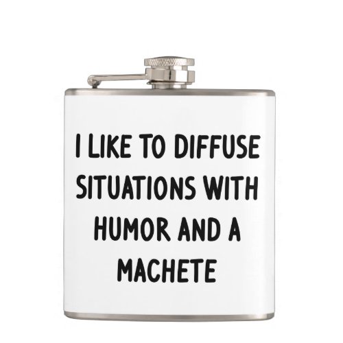 I Like to Diffuse Situations Flask