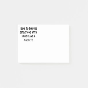 I Like to Diffuse Situations Post-it Notes
