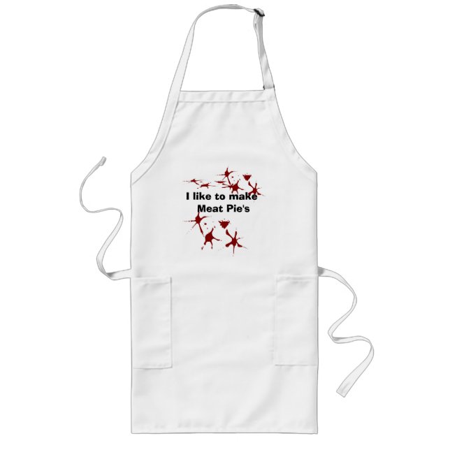 I like to make Meat Pie's Long Apron (Front)