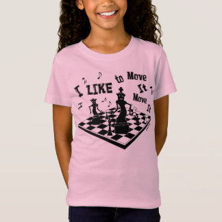 I like to Move it, Move it, Chess, girl's t-shirt, T-Shirt