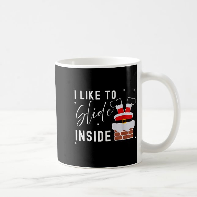 I Like To Slide Inside I Like To Ride On Top Coupl Coffee Mug (Right)