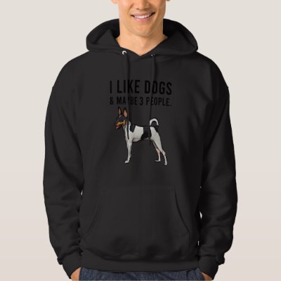I Like Toy Fox Terrier Dogs And Maybe 3 People Hoodie