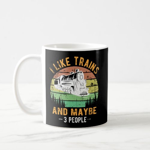 I Like Trains Railroad Collector Model Train Gift Coffee Mug