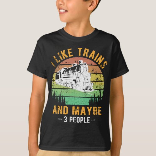 I like Trains Railroad Collector Model Train Gift T_Shirt
