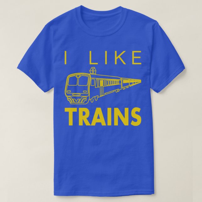 I like trains T-Shirt (Design Front)