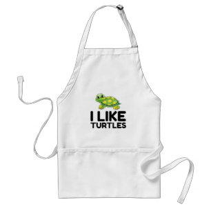 I Like Turtles Adult Apron