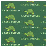 I Like Turtles Fabric