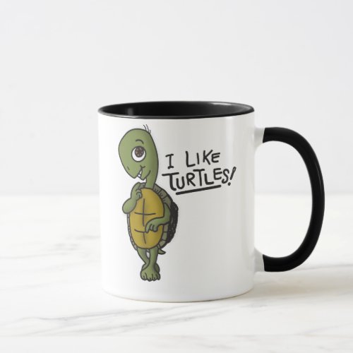 I like turtles mug