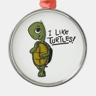 I like turtles ornament
