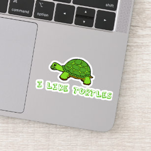 I Like Turtles Sticker