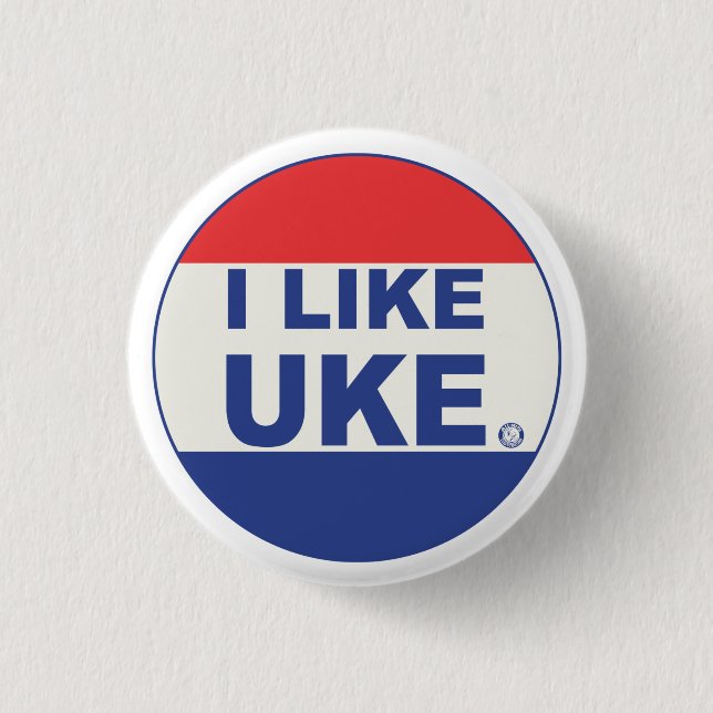 I LIKE UKE PINBACK BUTTON (Front)