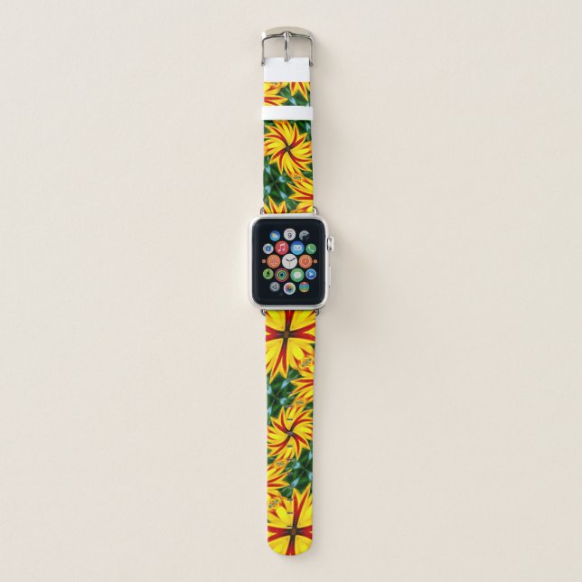 I Like Unique Flowers Apple Watch Band (Front)