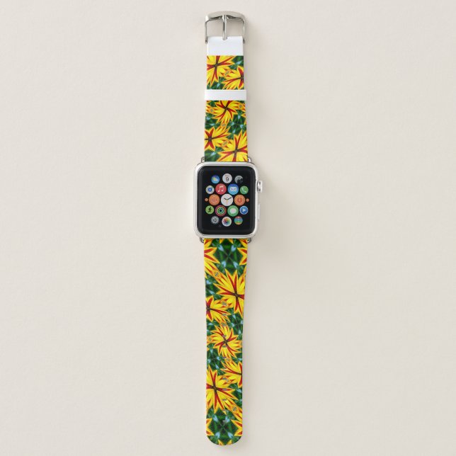 I Like Unique Flowers Apple Watch Band (Front)
